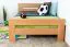 Jugendbett / Kinderbett "Easy Premium Line" K6, 120 x 200 cm Buche Vollholz massiv Natur