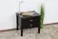 Nachtkästchen Wooden dunkelbraun 139 Kernbuche massiv - 50 x 53 x 42 cm (H x B x T)