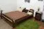 Jugendbett Kiefer Vollholz massiv Nussfarben A6, inkl. Lattenrost - Abmessung 160 x 200 cm