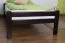 Einzelbett "Easy Premium Line" K1/1n, Buche Vollholz massiv Schokobraun - Maße: 90 x 200 cm