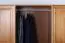 Kleiderschrank Kiefer Vollholz massiv Erlefarben Junco 02 - Abmessung: 195 x 162 x 60 cm (H x B x T)