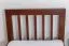 Einzelbett "Easy Premium Line" K8, Buche Vollholz massiv dunkelbraun lackiert - Liegefläche: 90 x 190 cm
