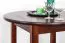 Tisch Kiefer massiv Vollholz Walnussfarben Junco 234B (rund) - Durchmesser 80 cm