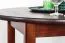 Tisch Kiefer massiv Vollholz Walnussfarben Junco 234B (rund) - Durchmesser 80 cm