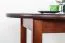 Tisch Kiefer massiv Vollholz Walnussfarben Junco 234B (rund) - Durchmesser 80 cm
