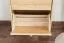 Schuhschrank 006 Kiefer massiv Vollholz natur - Abmessung 80 x 58 x 29 cm (H x B x T)