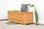 Truhe Holztruhe Kiefer massiv Vollholz Erlefarben 180 – 50 x 120 x 48 cm (H x B x T), Sitztruhe