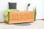 Truhe Holztruhe Kiefer massiv Vollholz Erlefarben 180 – 50 x 120 x 48 cm (H x B x T), Sitztruhe