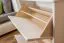 Schuhschrank 005 Kiefer massiv Vollholz weiß lackiert - Abmessung 80 x 72 x 29 cm (H x B x T)