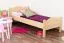 Kinderbett / Jugendbett Buche Vollholz massiv natur 113, inkl. Rollrost - 80 x 200 cm (B x L)