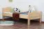 Kinderbett / Jugendbett Buche Vollholz massiv natur 113, inkl. Rollrost - 80 x 200 cm (B x L)