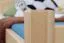 Kinderbett / Jugendbett Buche Vollholz massiv natur 113, inkl. Rollrost - 80 x 200 cm (B x L)