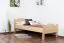 Einzelbett / Gästebett Buche massiv Vollholz natur 113, inkl. Lattenrost - 80 x 200 cm (B x L)