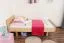 Kinderbett / Jugendbett Buche massiv Vollholz natur 116, inkl. Lattenrost - Abmessung 90 x 200 cm (B x L)