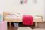 Kinderbett / Jugendbett Buche massiv Vollholz natur 116, inkl. Lattenrost - Abmessung 90 x 200 cm (B x L)