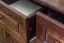 Kommode Kiefer massiv Vollholz Nussfarben 009 - Abmessung 100 x 150 x 45 cm (H x B x T)