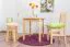 Hocker  Kiefer massiv Vollholz natur 004 -  Abmessung: 45 x 35 cm (H x Ø)