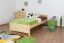 Kinderbett / Jugendbett Kiefer massiv Vollholz natur 78, inkl. Lattenrost - 100 x 200 cm (B x L)