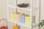 Regal Kiefer massiv Vollholz weiß lackiert Junco 54A - Abmessung 200 x 80 x 30 cm