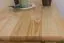 Tisch Kiefer massiv Vollholz natur 001 (eckig) - Abmessung 90 x 55 cm (B x T)