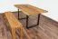 Esstisch Wooden Nature 413 Eiche massiv geölt, Tischplatte rustikal - 160 x 90 cm (B x T)