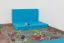 Sitzkissen 2er-Set für Kinderbett / Etagenbett / Funktionsbett Tim - Farbe: Blau