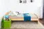 Kinderbett / Jugendbett Kiefer massiv Vollholz natur 82, inkl. Lattenrost - 100 x 200 cm (B x L)