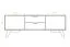 Kommode Timaru 17 Wildeiche geölt / Weiß, teilmassiv - Abmessungen: 48 x 134 x 40 cm (H x B x T)