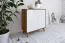 Kommode Timaru 06 Wildeiche geölt / Weiß, teilmassiv - Abmessungen: 92 x 90 x 40 cm (H x B x T)