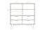 Kommode Timaru 08 Wildeiche geölt / Weiß, teilmassiv - Abmessungen: 92 x 90 x 40 cm (H x B x T)