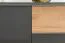 Kommode Vaitele 12, Farbe: Anthrazit Hochglanz / Walnuss - 88 x 106 x 45 cm (H x B x T)