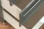 Kommode Vaitele 15, Farbe: Anthrazit Hochglanz / Walnuss - 123 x 60 x 45 cm (H x B x T)