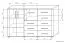 Kommode Aitape 48, Farbe: Sonoma Eiche dunkel / Sonoma Eiche hell - Abmessungen: 105 x 170 x 40 cm (H x B x T)