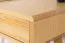 Schreibtisch Kiefer massiv natur Aurornis 64 - Abmessungen: 75 x 96 x 40 cm (H x B x T)