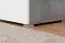 Jugendzimmer - Regal Lede 06, Farbe: Grau / Eiche / Weiß - Abmessungen: 190 x 45 x 40 cm (H x B x T)