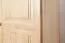 Kleiderschrank Kiefer Vollholz massiv natur Junco 08B - Abmessung 195 x 102 x 59 cm (H x B x T)