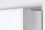 Drehtürenschrank / Kleiderschrank mit Rahmen Siumu 39, Farbe: Weiß / Weiß Hochglanz - 226 x 322 x 60 cm (H x B x T)
