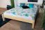Doppelbett Kiefer Vollholz massiv natur A1, inkl. Lattenrost - Abmessung 160 x 200 cm