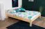 Doppelbett Kiefer Vollholz massiv natur A1, inkl. Lattenrost - Abmessung 160 x 200 cm