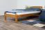 Kinderbett / Jugendbett Kiefer Vollholz massiv Eichefarben A5, inkl. Lattenrost - Abmessung 90 x 200 cm