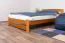 Kinderbett / Jugendbett Kiefer Vollholz massiv Eichefarben A7, inkl. Lattenrost - Abmessungen: 120 x 200 cm