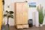 Kleiderschrank Holz natur 013 - Abmessung 190 x 80 x 60 cm (H x B x T)