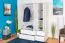 Kleiderschrank massiv weiss