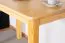 Tisch Kiefer massiv Vollholz natur 001 (eckig) - Abmessung 110 x 60 cm (B x T)
