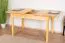 Tisch ausziehbar Kiefer massiv Vollholz natur 008 (eckig) - Abmessung 120/170 x 80 cm (B x T)