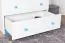 Kommode Kiefer massiv Vollholz weiß blau lackiert 006 - Abmessung 78 x 80 x 47 cm (H x B x T)
