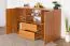 Kommode Kebumen 09, Farbe: Erle - Abmessungen: 86 x 140 x 45 cm (H x B x T)