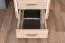 Rollcontainer Cianjur 17, Farbe: Eiche / Weiß - Abmessungen: 77 x 45 x 60 cm (H x B x T)