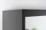 Schiebetürenschrank / Kleiderschrank Bisaurin 2D mit Spiegel, Farbe: Schwarz - Abmessungen: 200 x 120 x 62 cm ( H x B x T)