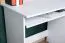 Jugendzimmer - Schreibtisch Dennis 10, Farbe: Esche / Weiß - Abmessungen: 87 x 120 x 55 cm (H x B x T)